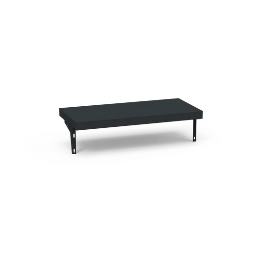 Verdant Lounge 65cm outdoor kitchen standing bar with powder-coated galvanised steel frame and matching finish, designed to create an overhanging serving area.